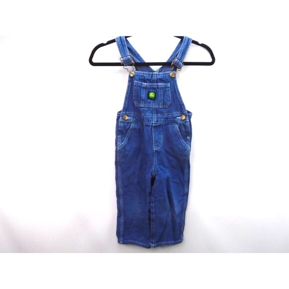 John Deere Other - John Deere Bib Overalls Kids Size 3T Boy/Girl Blue Denim Multi Pocket